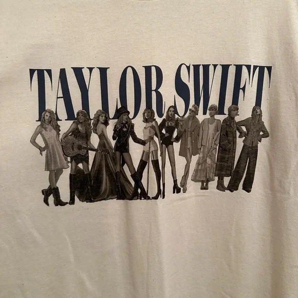 Taylor Swift Cream Eras Graphic T-Shirt - Picture 4 of 4